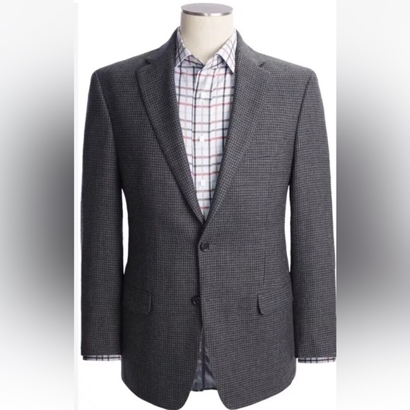 Lauren Ralph Lauren Houndstooth Plaid Sport Coat‎ Blazer Jacket Mens 42R (BR) - Picture 1 of 6